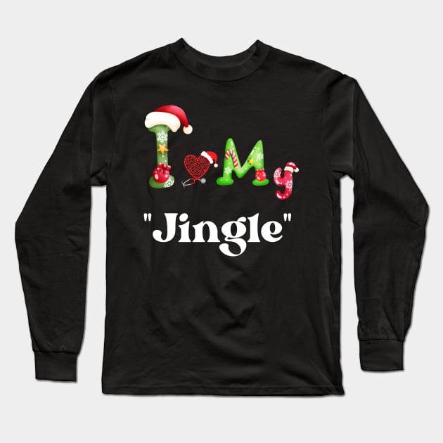 Xmas with "Jingle" Long Sleeve T-Shirt by Tee Trendz